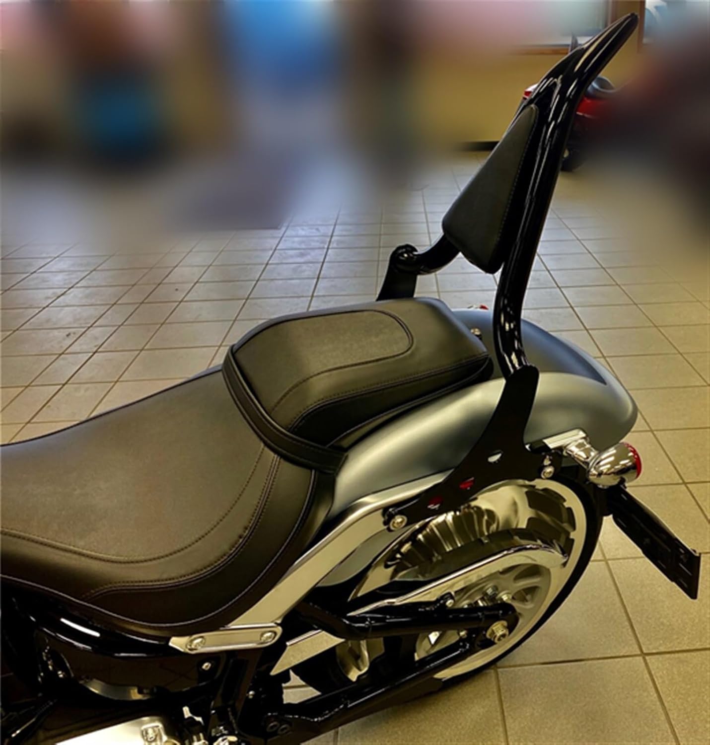 ZZNBBD クローム 1.5' パイプ 取り外し可能 パッセンジャー バック